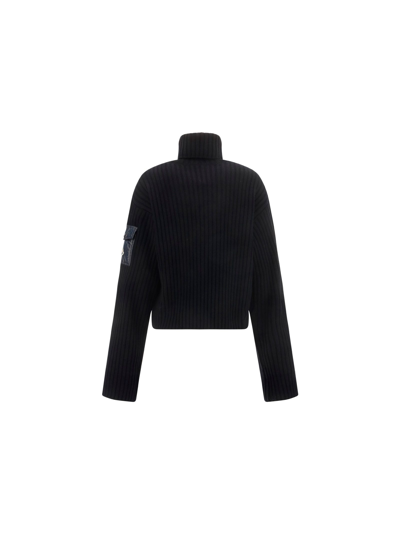 Shop Moncler Women's Black Other Materials Sweater