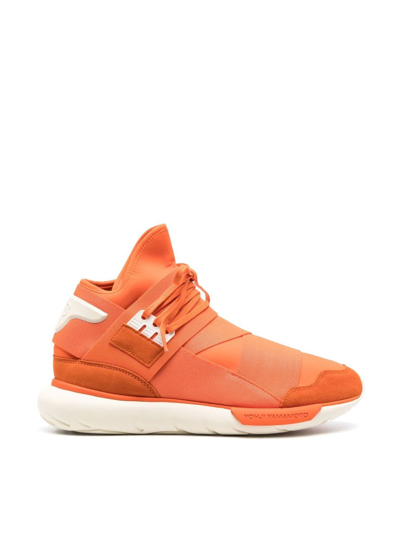 Shop Adidas Y-3 Yohji Yamamoto Men's Orange Polyester Sneakers