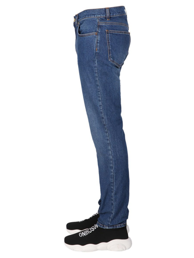 Shop Moschino Men's Blue Other Materials Jeans
