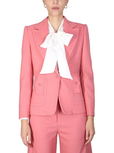 Shop Boutique Moschino Women's Pink Other Materials Outerwear Jacket