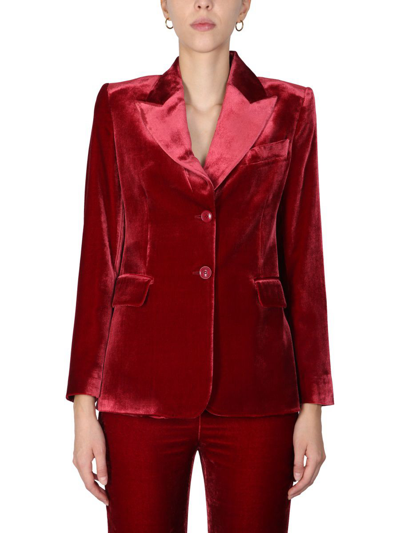 Shop Boutique Moschino Women's Red Other Materials Outerwear Jacket