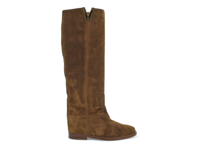 Shop Via Roma 15 Women's Gold Other Materials Boots