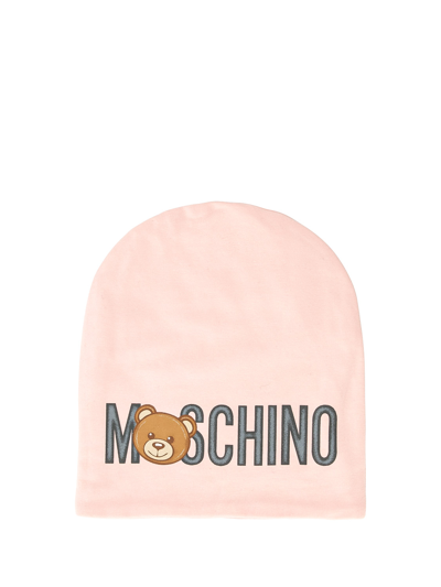 Moschino Kids Beanie For Girls In Rosa | ModeSens