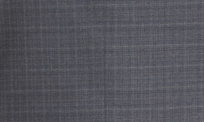 Shop Emporio Armani Performance Plaid Stretch Wool Suit In Solid Dark Grey