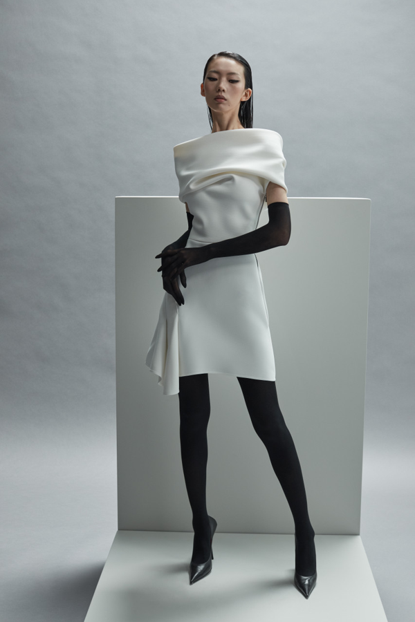 Maticevski draped-detail skirt - White