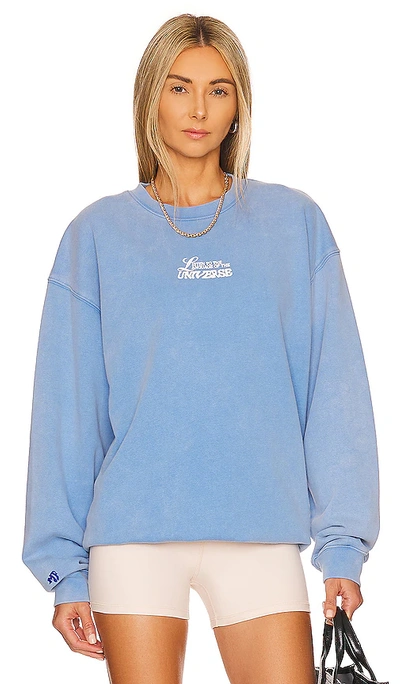 Shop The Mayfair Group Language Of The Universe Crewneck In Blue