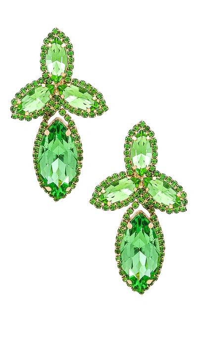 Shop 8 Other Reasons Open Arms Earrings In Lime