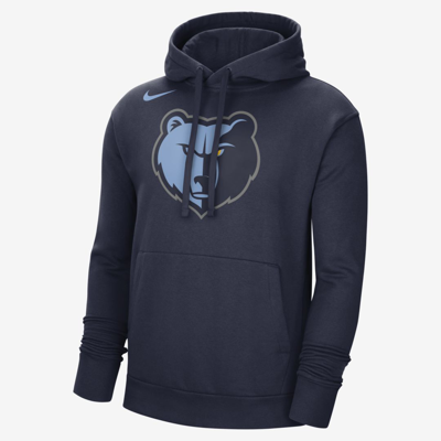 Shop Nike Memphis Grizzlies  Men's Nba Fleece Pullover Hoodie In Blue