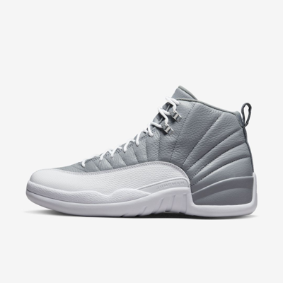 Shop Jordan Men's Air  12 Retro Shoes In Grey