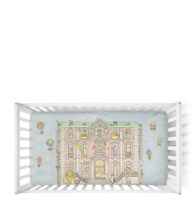 Shop Atelier Choux Monceau Mansion Fitted Sheet (140cm X 70cm) In Multi