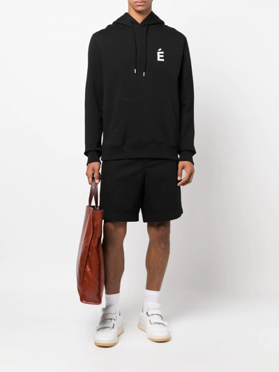 Etudes Studio Klein Logo-patch Hoodie In Schwarz