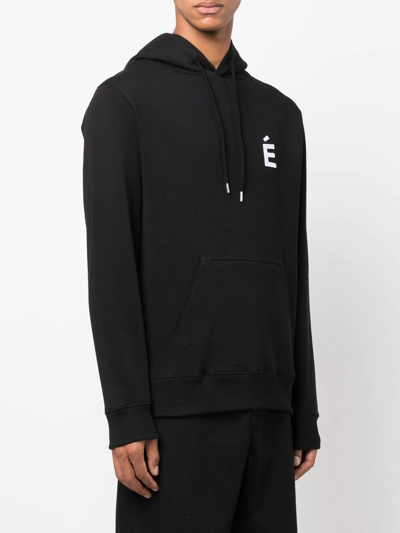 Etudes Studio Klein Logo-patch Hoodie In Schwarz