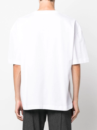 Etudes Studio Logo-print Short-sleeved T-shirt In White