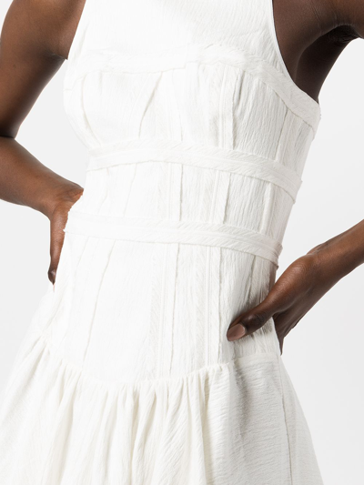 Shop Aje Tidal Corset Mini Dress In White