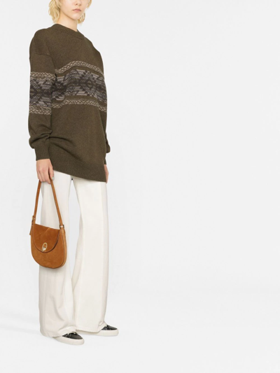 Isabel Marant Étoile Avril Fair-isle Knitted Jumper In Grün