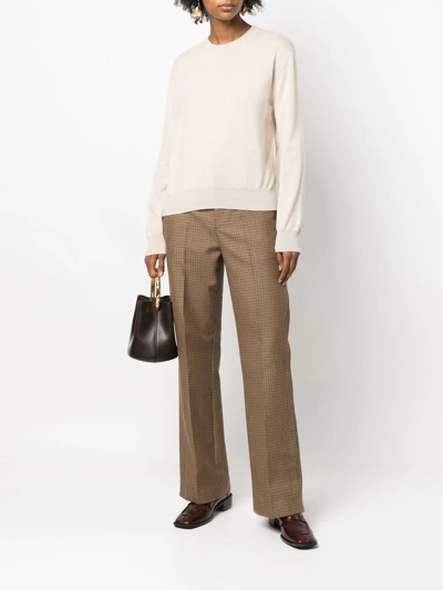 Shop Marni Cashmere Long-sleeve Jumper In Nude