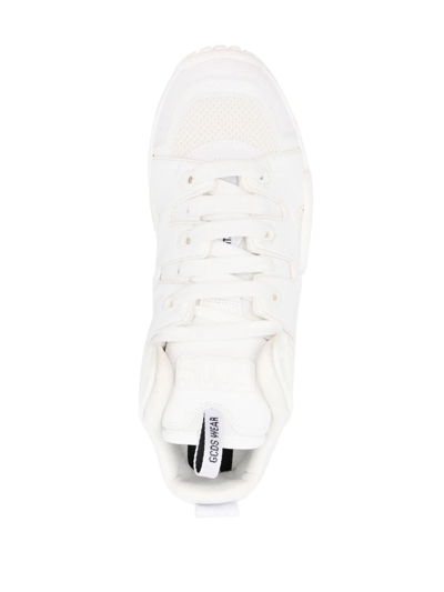 Gcds White Slim Skate Sneakers In White