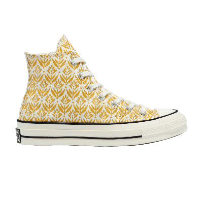 Pre-owned Converse Wmns Chuck 70 High 'summer Spirit - Gold Dart' In Yellow