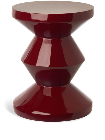 Shop Polspotten Zig Zag Stool In Red