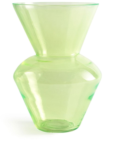 Shop Polspotten Fat Neck Vase In Green