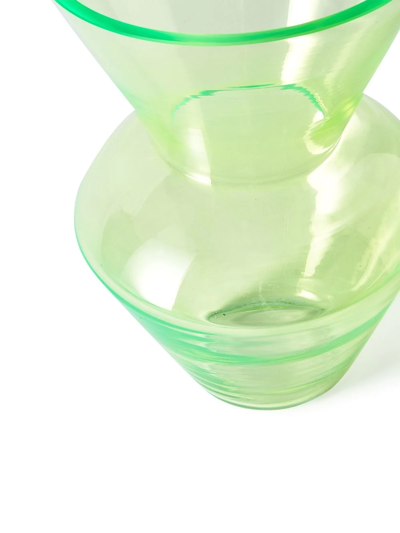 Polspotten Fat Neck Vase In Green