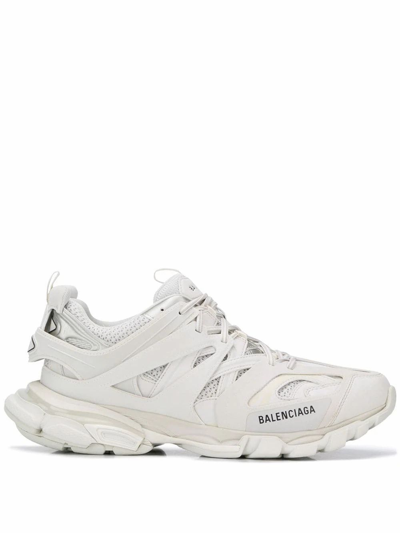 Balenciaga Off-white Track Sneakers In White