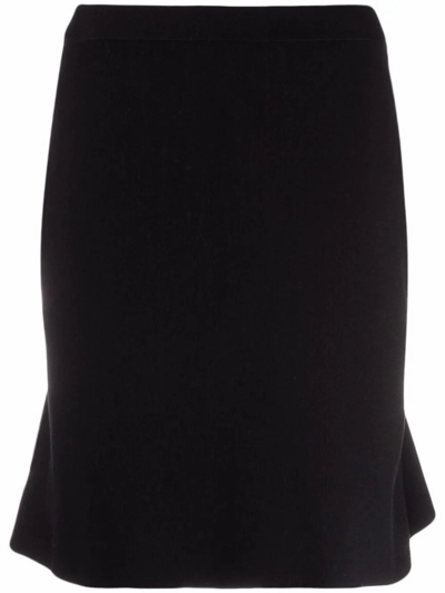 Shop Bottega Veneta Women's Black Wool Skirt