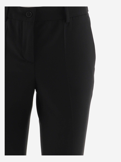 Shop Alberto Biani Tailored Crop Trousers In Nero