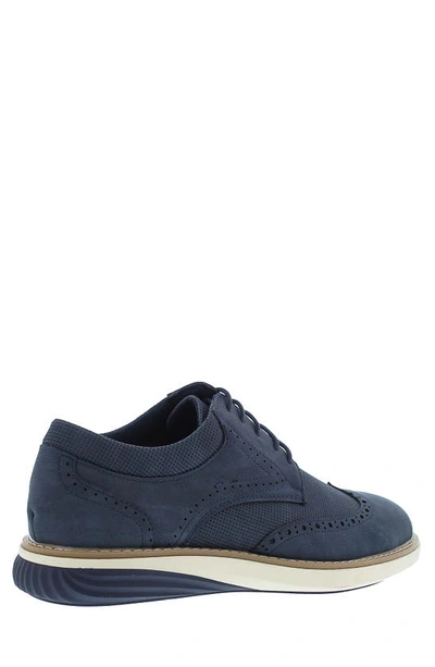Shop English Laundry Prince Wingtip Derby In Navy