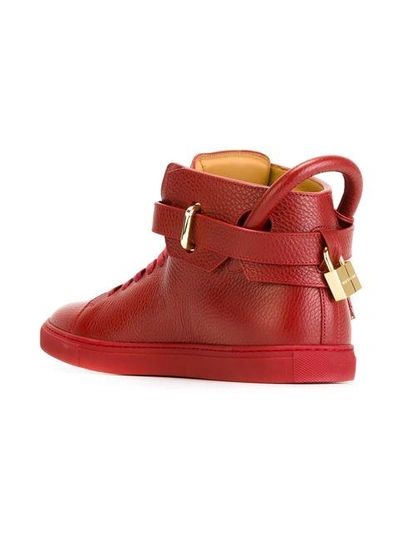 Shop Buscemi '100mm' Hi-top Sneakers - Red