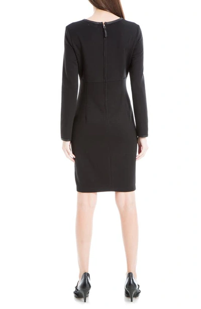 Maxstudio Long Sleeve Pocket Dress In Black