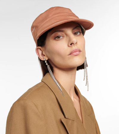 Isabel Marant Tyron Cotton Baseball Cap In Burnt Henna