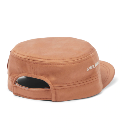 Isabel Marant Tyron Cotton Baseball Cap In Burnt Henna