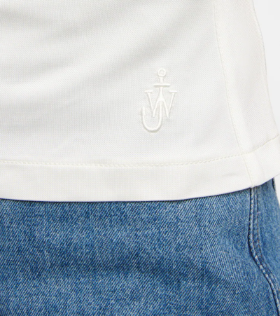 Shop Jw Anderson Chain-embellished Halterneck Top In Off White