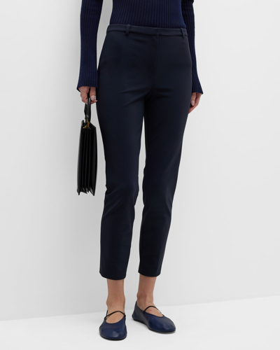 Shop Theory Precision Ponte Cropped Trousers In Baltic