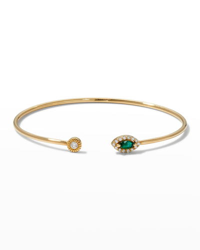 Istanboulli Gioielli Positano 18k Diamond & Emerald Bracelet | ModeSens