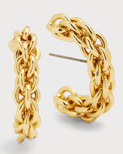 Shop Demarson Dylan Huggie Earrings In Gold
