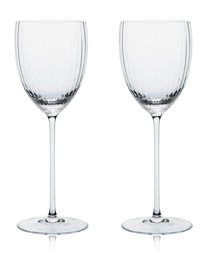 Shop Caskata Quinn White Wine Glasses, Set Of 2
