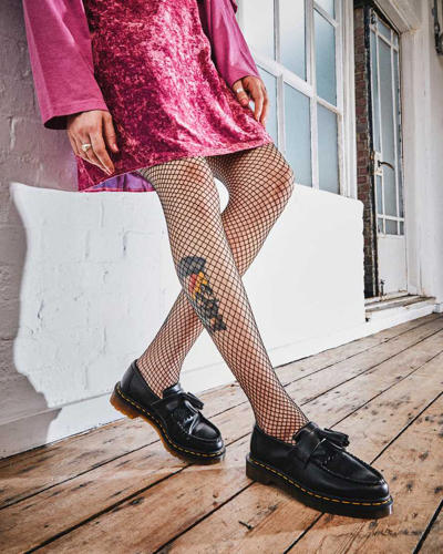 Dr. Martens Brushed Calfskin Loafer In Black