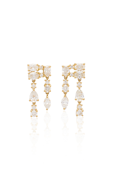 Anita Ko 18kt Yellow Gold Maya Diamond Earrings In Gold