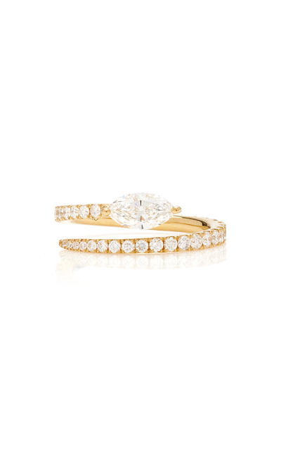 Shop Anita Ko 18k Yellow Gold Diamond Coil Ring