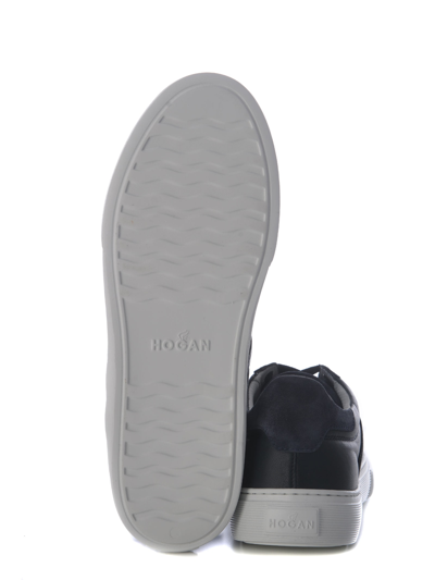 Shop Hogan Sneakers  365 Leather In Blu