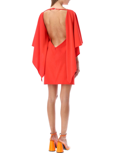 Shop Attico Sharon Mini Dress In Red