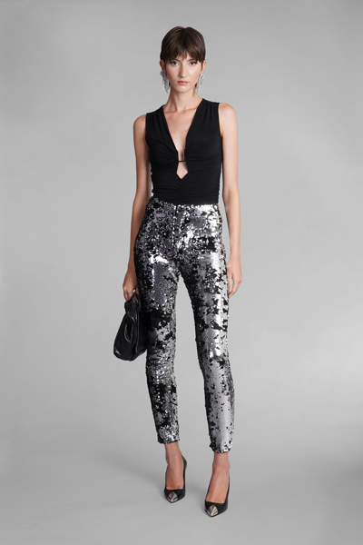 Shop Isabel Marant Madilio Pants In Black Synthetic Fibers