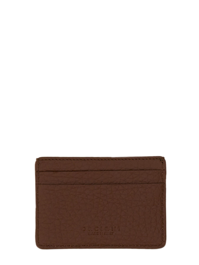 Shop Orciani Soft Card Holder In Marrone