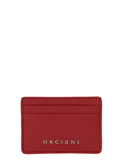 Shop Orciani Soft Card Holder In Rosso