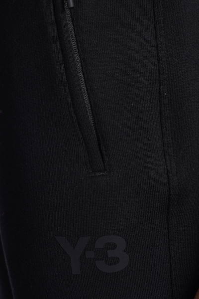 Shop Y-3 Pants In Black Cotton