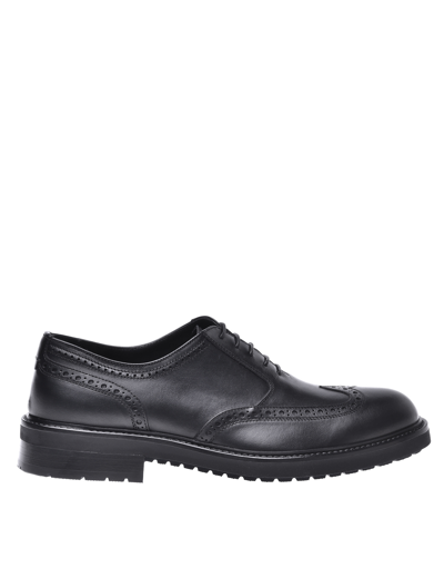 Shop Baldinini Shoes Black Calfskin Brogues
