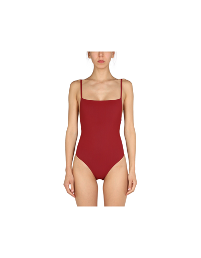 Shop Lido Swimwear Nylon One Piece Swimsuit In Red