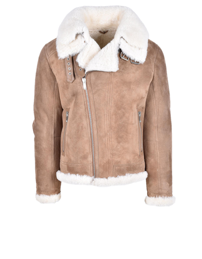 Shop Les Hommes Coats & Jackets Men's Camel Shearling